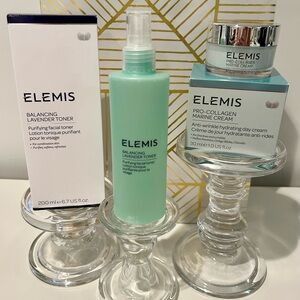 ✨ELEMIS Pro-Collagen Marine Cream + Lavender Toner Luxury Skincare Set✨ NIB